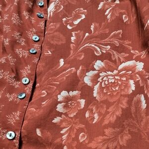 Sundance Blouse NWOT Women Red Floral Boho Feminine